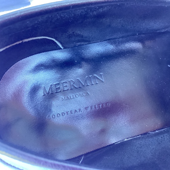 Black Meermin Silver Horse Bit Goodyear Welted Loafers 9.5 - Picture 9 of 9